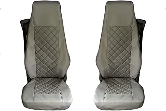 Designed to fit Volvo FH4, FL, FE, FM AFTER 2014 Euro 6 Truck Seat Covers  all GREY ECO LEATHER – Texmar Ltd.